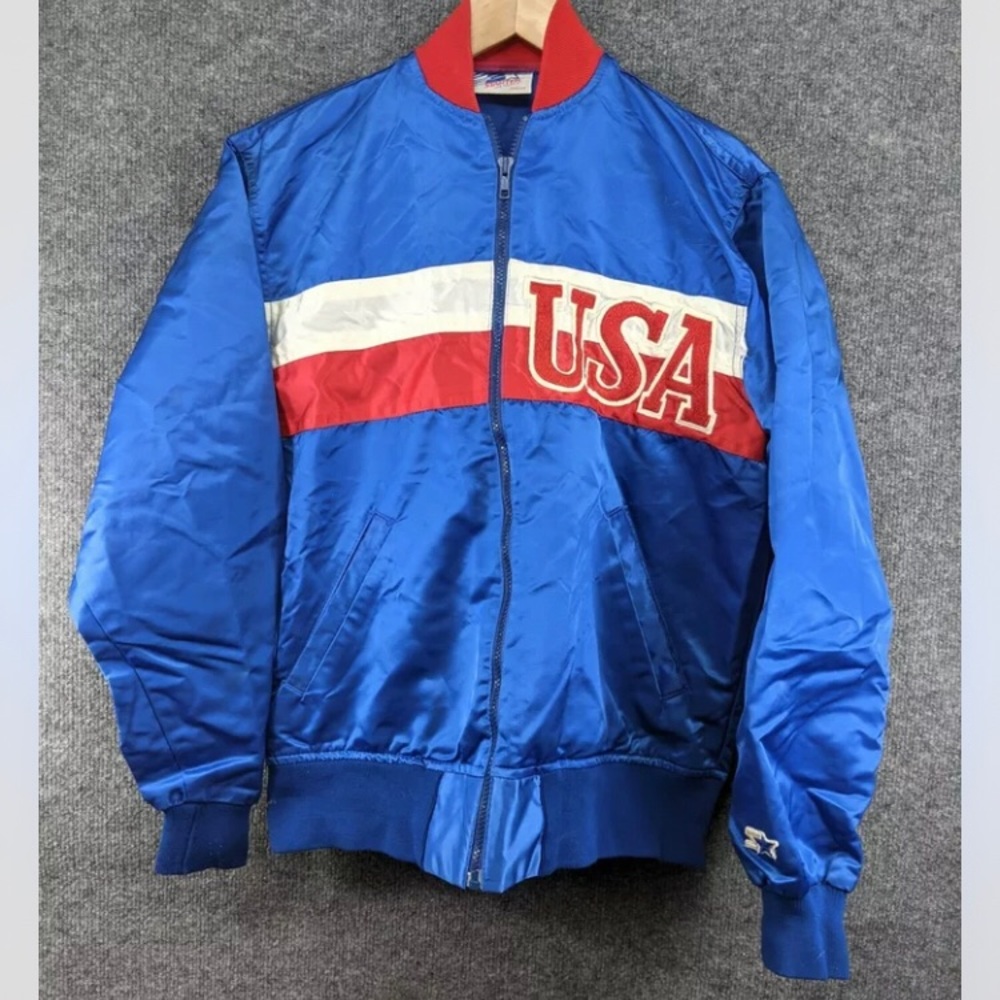 Vintage 80s 90s Starter Satin USA jacket